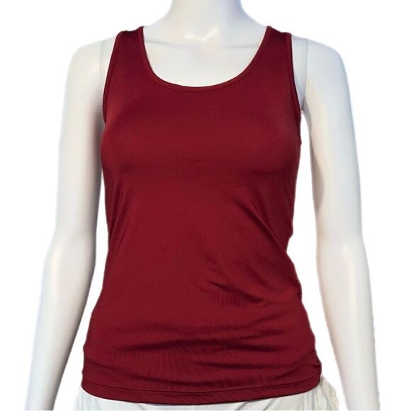 Fitted Racerback Tank Bundle (XS)-Burgundy/Black - Picture 2 of 11
